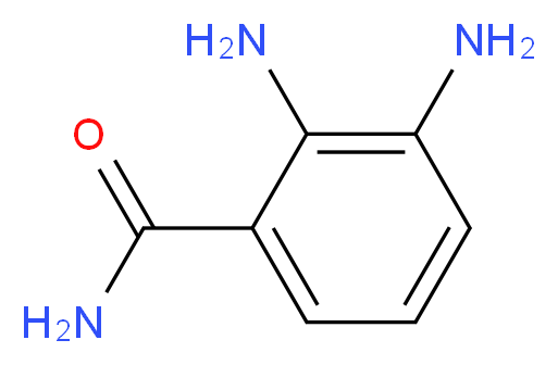 2,3-diaminobenzamide_分子结构_CAS_711007-44-2