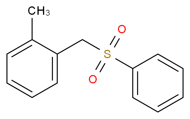 1-甲基-2-[(苯磺酰)甲基]苯_分子结构_CAS_71996-48-0)