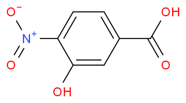 3-羟基-4-硝基苯甲酸_分子结构_CAS_619-14-7)