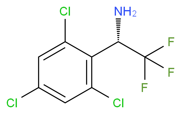 (S)-2,2,2-TRIFLUORO-1-(2,4,6-TRICHLORO-PHENYL)-ETHYLAMINE_分子结构_CAS_)