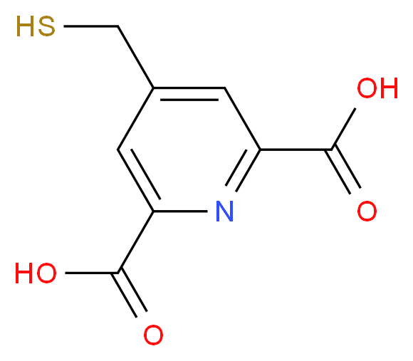 4-(sulfanylmethyl)pyridine-2,6-dicarboxylic acid_分子结构_CAS_1040401-18-0