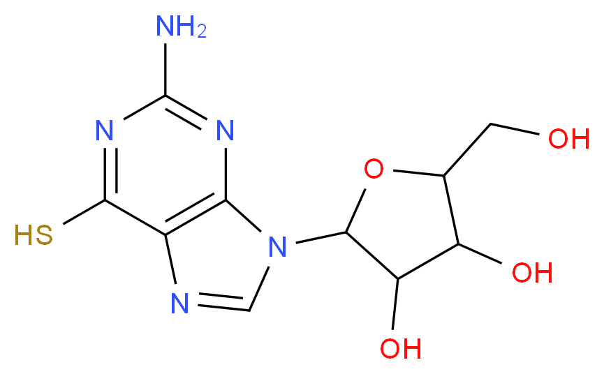 6-MERCAPTOGUANOSINE_分子结构_CAS_85-31-4)