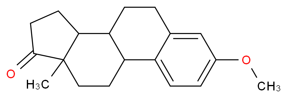 5-methoxy-15-methyltetracyclo[8.7.0.0^{2,7}.0^{11,15}]heptadeca-2,4,6-trien-14-one_分子结构_CAS_1624-62-0