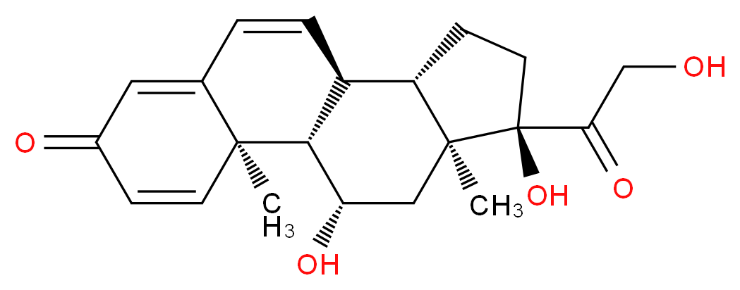 6-Dehydro Prednisolone_分子结构_CAS_2427-64-7)