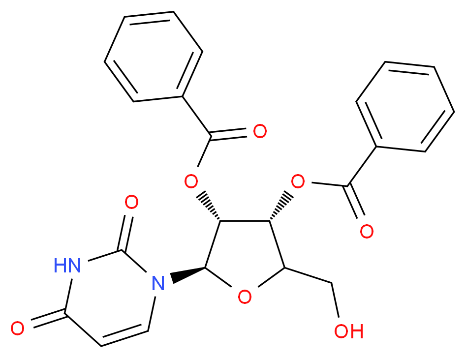 2′,3′-Di-O-benzoyluridine_分子结构_CAS_50408-20-3)