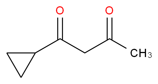 1-cyclopropylbutane-1,3-dione_分子结构_CAS_21573-10-4