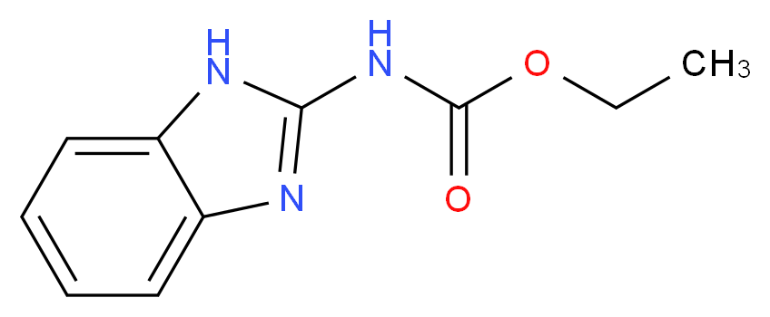 ethyl N-(1H-1,3-benzodiazol-2-yl)carbamate_分子结构_CAS_6306-71-4