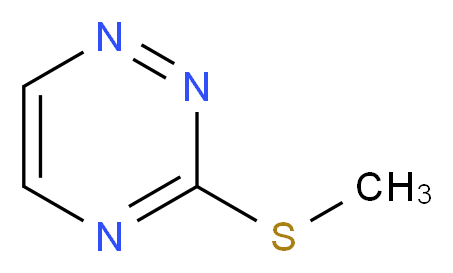 3-(methylsulfanyl)-1,2,4-triazine_分子结构_CAS_28735-21-9