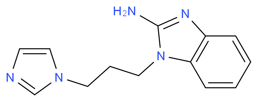 1-[3-(1H-imidazol-1-yl)propyl]-1H-1,3-benzodiazol-2-amine_分子结构_CAS_)