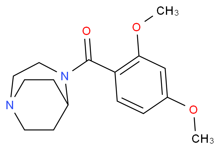 4-(2,4-dimethoxybenzoyl)-1,4-diazabicyclo[3.2.2]nonane_分子结构_CAS_)