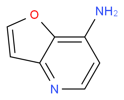 Furo[3,2-b]pyridin-7-amine_分子结构_CAS_1186310-74-6)