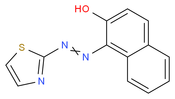 1-(2-噻唑偶氮)-2-萘酚_分子结构_CAS_1147-56-4)