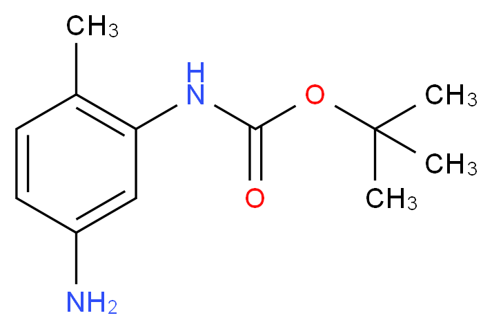 (5-AMINO-2-METHYL-PHENYL)-CARBAMIC ACID TERT-BUTYL ESTER_分子结构_CAS_329763-32-8)