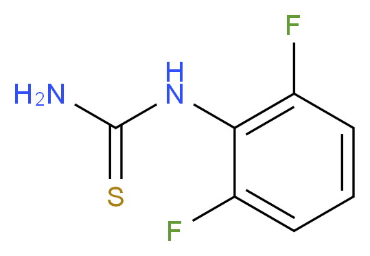 (2,6-difluorophenyl)thiourea_分子结构_CAS_59772-31-5