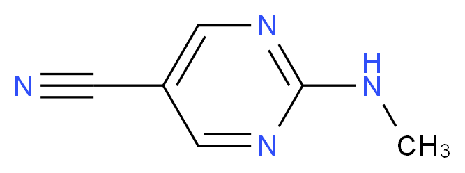 2-(methylamino)pyrimidine-5-carbonitrile_分子结构_CAS_5388-28-3