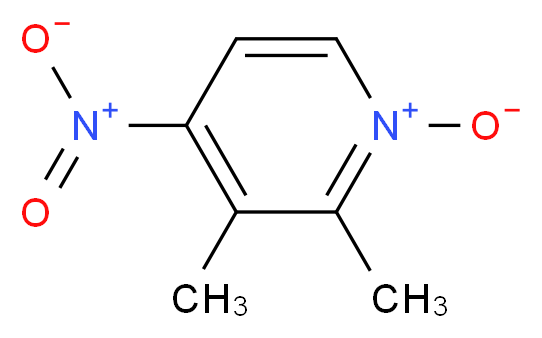 2,3-二甲基-4-硝基吡啶 N-氧化物_分子结构_CAS_37699-43-7)