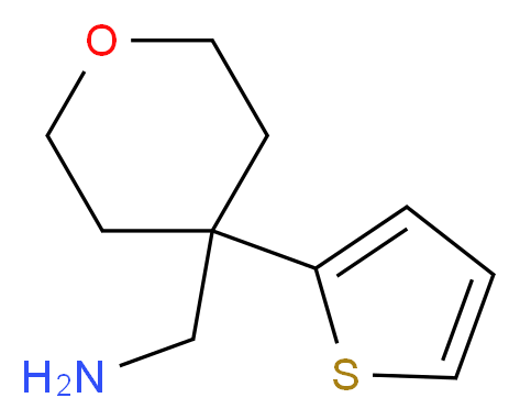 (4-thien-2-yltetrahydropyran-4-yl)methylamine_分子结构_CAS_906422-74-0)