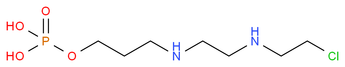 [3-({2-[(2-chloroethyl)amino]ethyl}amino)propoxy]phosphonic acid_分子结构_CAS_45164-26-9