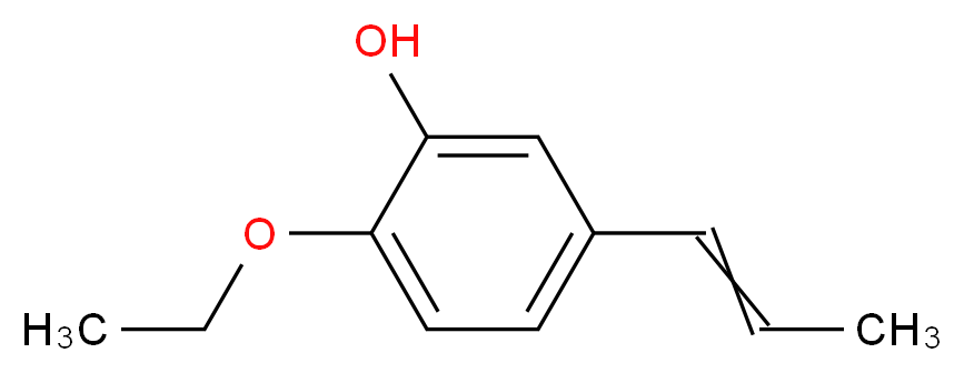 2-ethoxy-5-[(1E)-prop-1-en-1-yl]phenol_分子结构_CAS_94-86-0