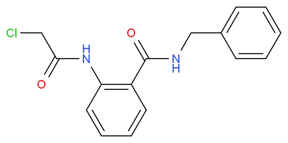 N-benzyl-2-(2-chloroacetamido)benzamide_分子结构_CAS_53824-92-3