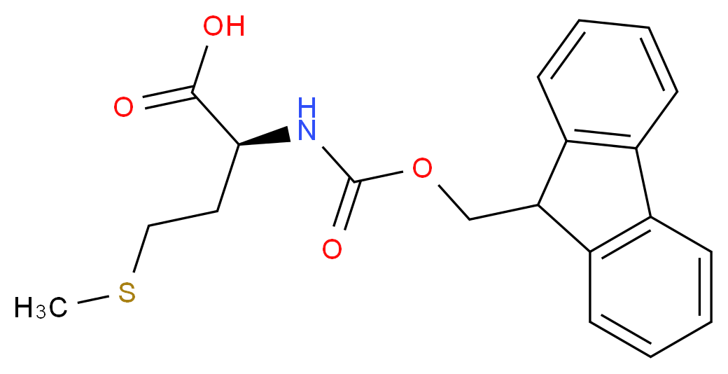 (2S)-2-{[(9H-fluoren-9-ylmethoxy)carbonyl]amino}-4-(methylsulfanyl)butanoic acid_分子结构_CAS_71989-28-1