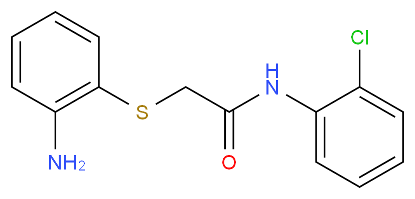 2-[(2-aminophenyl)sulfanyl]-N-(2-chlorophenyl)acetamide_分子结构_CAS_436094-41-6