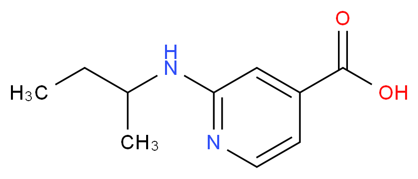 2-(sec-Butylamino)isonicotinic acid_分子结构_CAS_1019388-11-4)