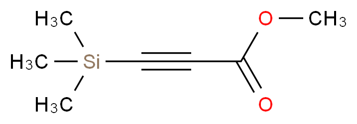 methyl 3-(trimethylsilyl)prop-2-ynoate_分子结构_CAS_42201-71-8