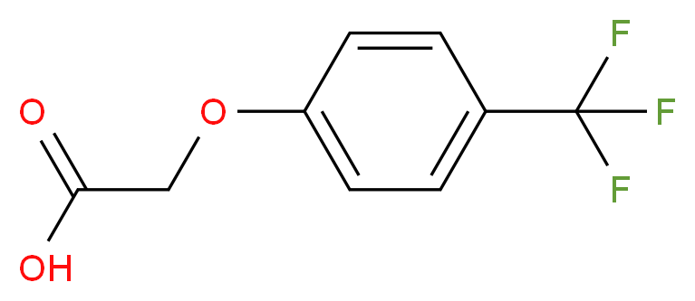 2-[4-(trifluoromethyl)phenoxy]acetic acid_分子结构_CAS_)