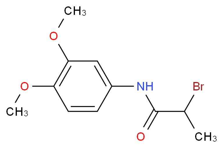 2-Bromo-N-(3,4-dimethoxyphenyl)propanamide_分子结构_CAS_)