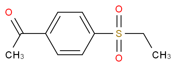 1-[4-(ethanesulfonyl)phenyl]ethan-1-one_分子结构_CAS_99186-50-2