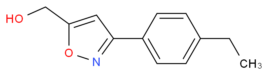 [3-(4-ethylphenyl)-1,2-oxazol-5-yl]methanol_分子结构_CAS_885273-68-7