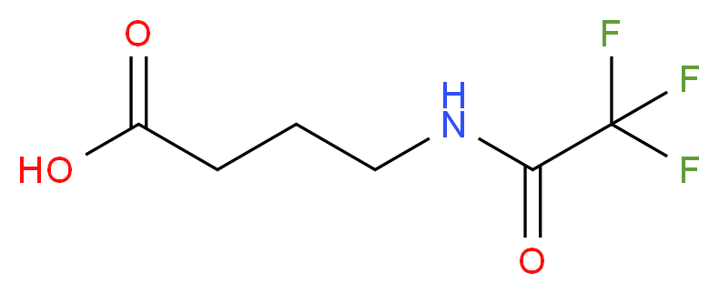 4-(trifluoroacetamido)butanoic acid_分子结构_CAS_50632-83-2