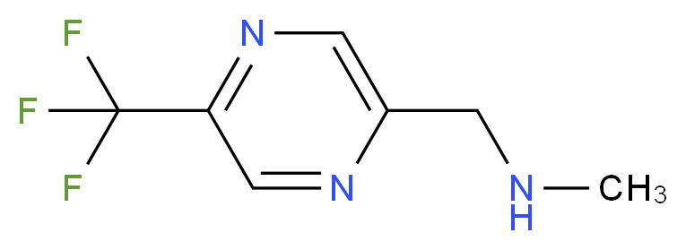 methyl({[5-(trifluoromethyl)pyrazin-2-yl]methyl})amine_分子结构_CAS_1060812-72-7