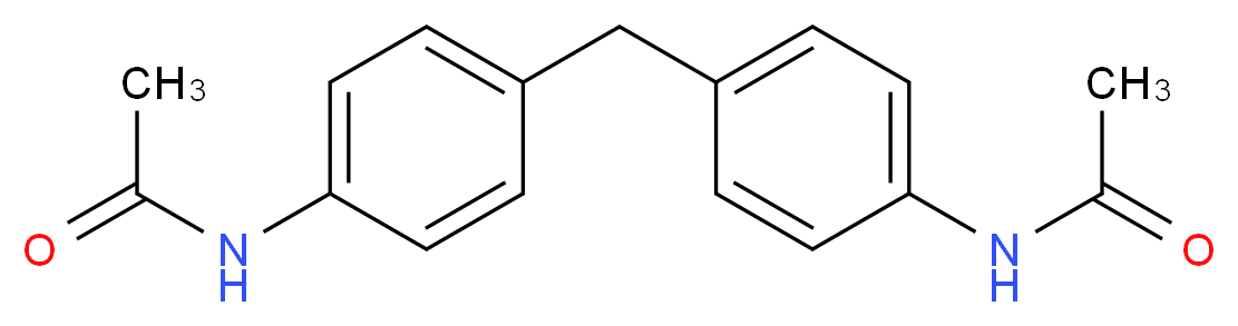 N-{4-[(4-acetamidophenyl)methyl]phenyl}acetamide_分子结构_CAS_2719-05-3