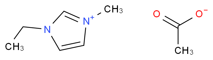 1-ethyl-3-methyl-1H-imidazol-3-ium acetate_分子结构_CAS_143314-17-4