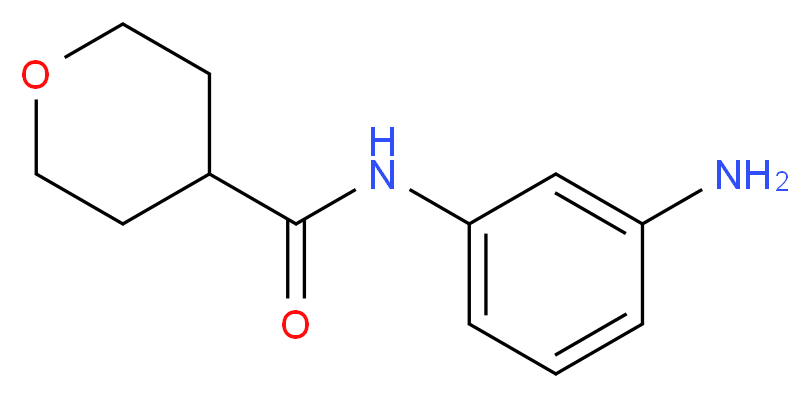 N-(3-Aminophenyl)tetrahydro-2H-pyran-4-carboxamide_分子结构_CAS_)