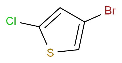 4-bromo-2-chlorothiophene_分子结构_CAS_32431-93-9