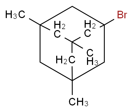 1-bromo-3,5,7-trimethyladamantane_分子结构_CAS_53398-55-3