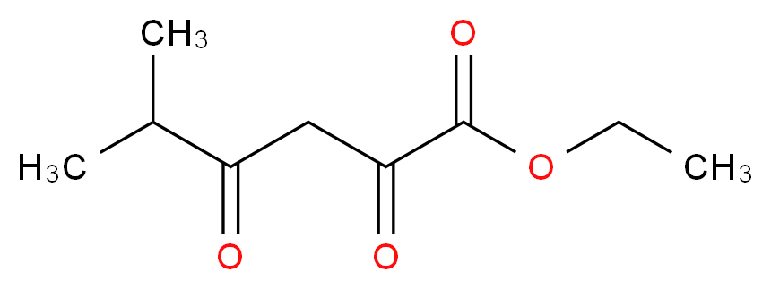 ethyl 5-methyl-2,4-dioxohexanoate_分子结构_CAS_64195-85-3