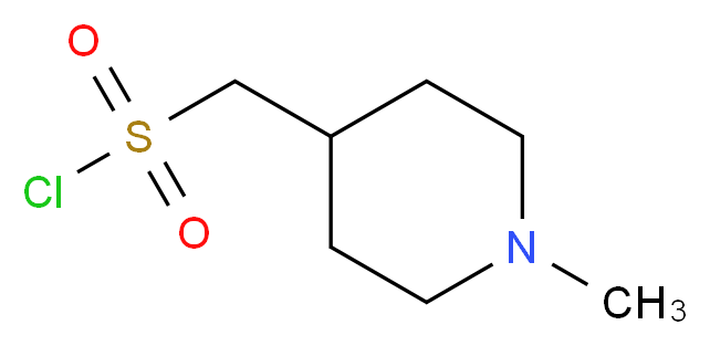 (1-methylpiperidin-4-yl)methanesulfonyl chloride_分子结构_CAS_1196156-73-6)