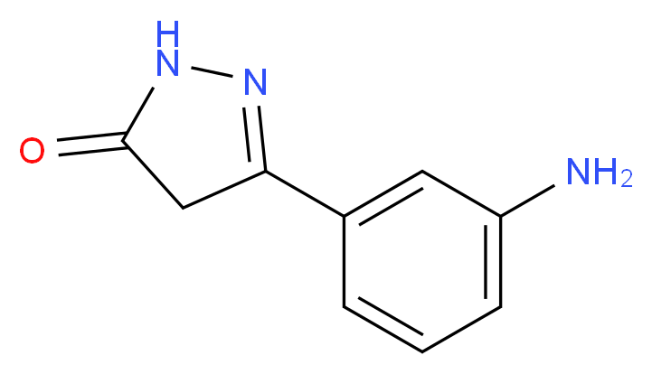 5-(3-aminophenyl)-2,4-dihydro-3H-pyrazol-3-one_分子结构_CAS_915924-24-2)