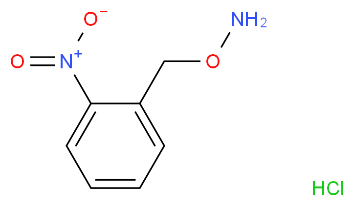 O-[(2-nitrophenyl)methyl]hydroxylamine hydrochloride_分子结构_CAS_51572-92-0