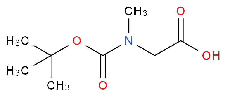 Boc-Sar-OH_分子结构_CAS_13734-36-6)