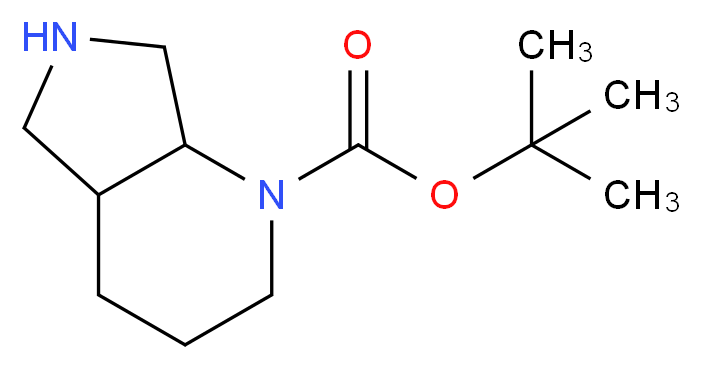 1-Boc-Octahydropyrrolo[3,4-b]pyridine_分子结构_CAS_159877-36-8)