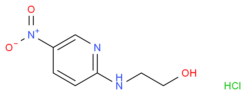 2-[(5-Nitropyridin-2-yl)amino]ethanol hydrochloride_分子结构_CAS_25948-12-3)