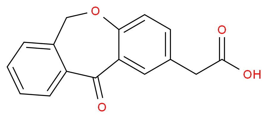 2-(11-Oxo-6,11-dihydrodibenzo-[b,e]oxepin-2-yl)acetic acid_分子结构_CAS_55453-87-7)