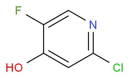 2-chloro-5-fluoropyridin-4-ol_分子结构_CAS_1196153-96-4