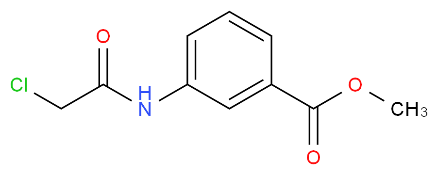 methyl 3-(2-chloroacetamido)benzoate_分子结构_CAS_41653-05-8