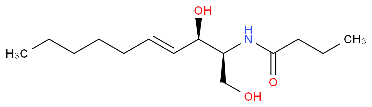 N-[(2S,3R,4E)-1,3-dihydroxydec-4-en-2-yl]butanamide_分子结构_CAS_850264-01-6